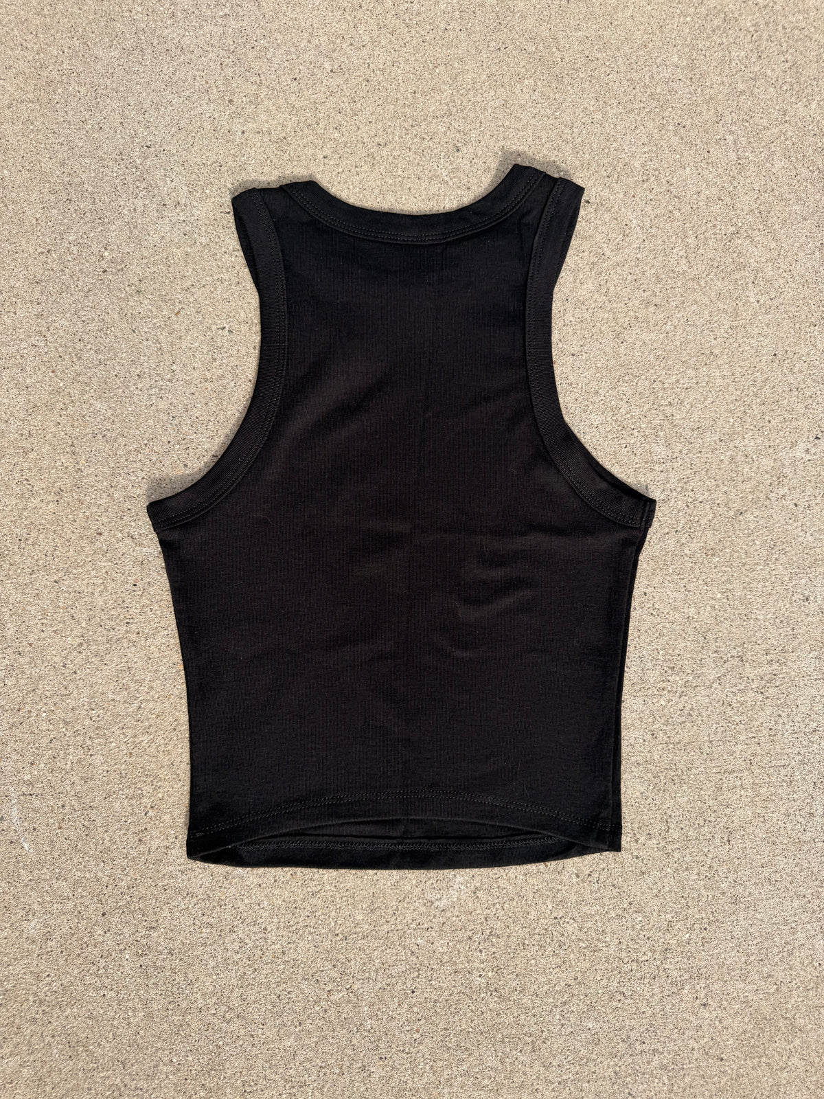 Back view of women's Be Opened racer tank