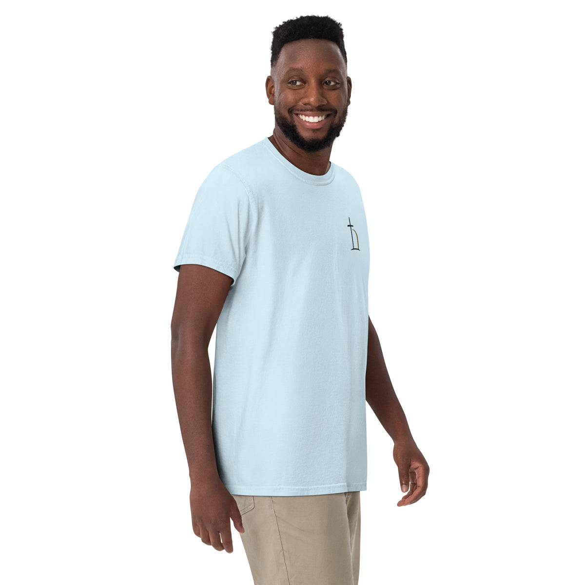 Blue Ephphatha Christian heavyweight tee by Be Opened